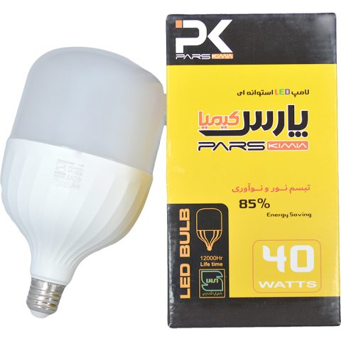 لامپ استوانه‌ای 40 وات با جعبه