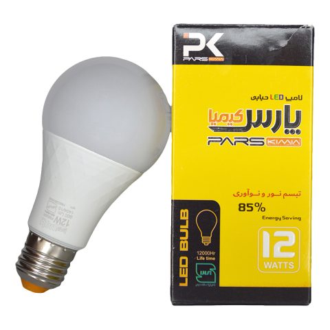 لامپ حبابی 12 وات باجعبه