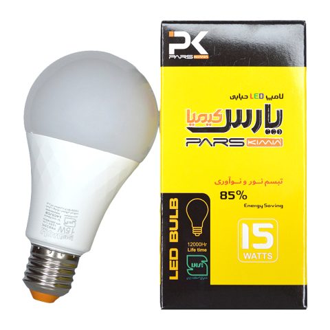 لامپ حبابی 15 وات باجعبه