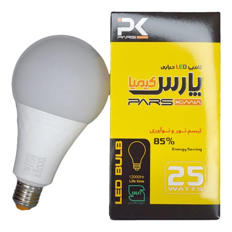 لامپ حبابی 25 وات باجعبه