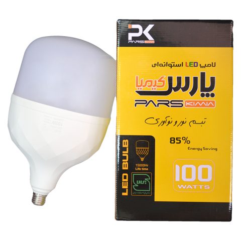 لامپ استوانه‌ای 100 وات با جعبه