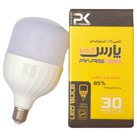 لامپ استوانه‌ای 30 وات با جعبه