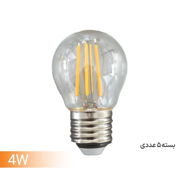 لامپ فیلامنتی g45   توان : 4 وات