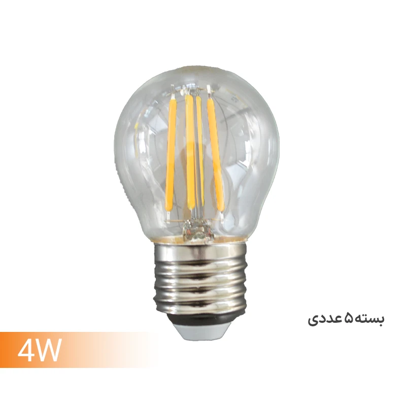 لامپ فیلامنتی g45 توان : 4 وات