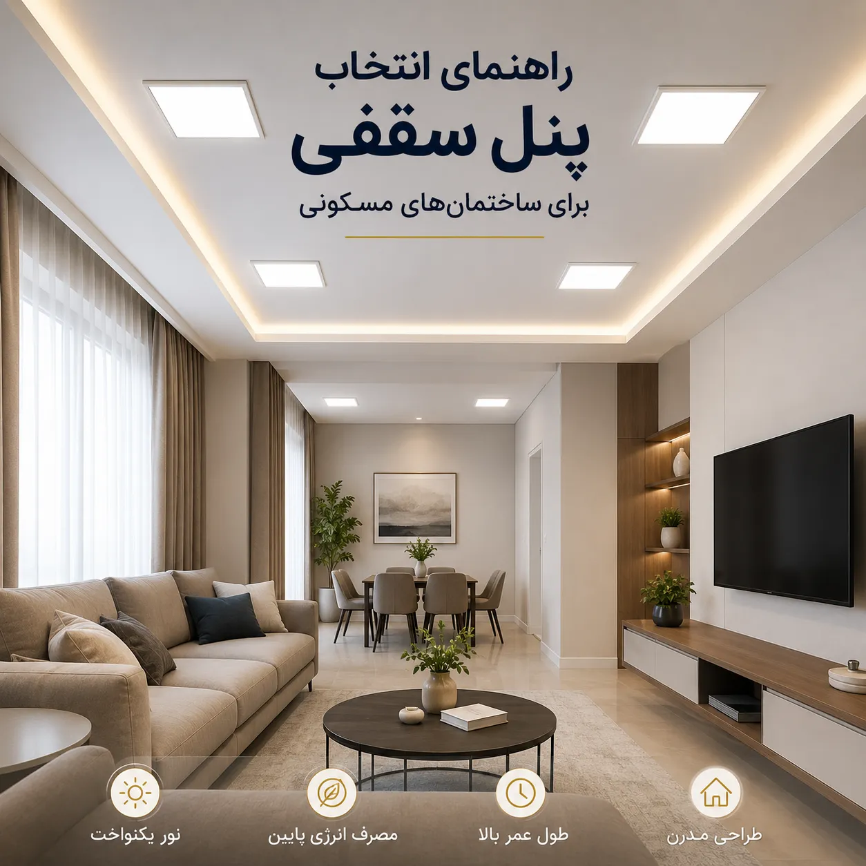 راهنمای انتخاب پنل سقفی